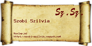 Szobi Szilvia névjegykártya